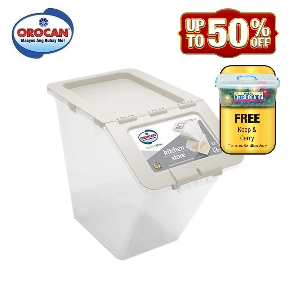 Orocan Cucina Uno Kitchen Storage 12Kg | Rice Dispenser | Grains Cereal ...
