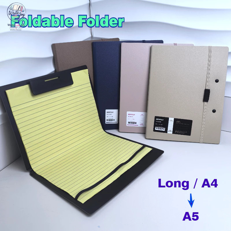 Long Folding Clipboard Foldable Writing Pad File Folder Organizer Fit ...