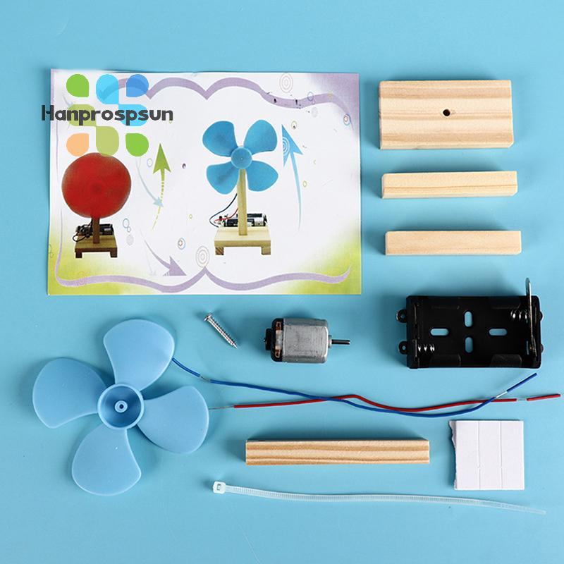 Hanprospsun> 1Pc Blue DIY Electric Fan Experiment Model Physics Science ...
