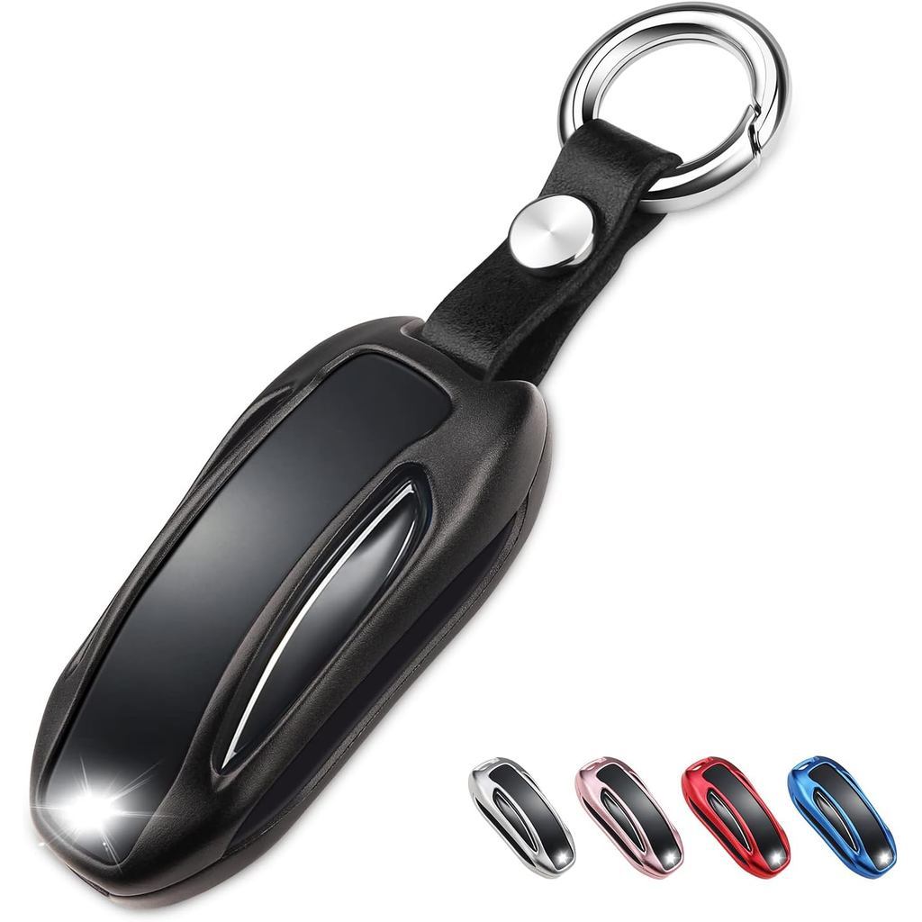 QBUC for Tesla Key Fob Cover with Keychain Compatible with Tesla Model ...