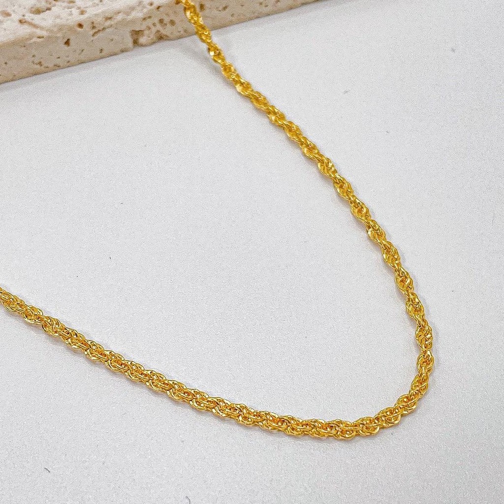 MGOLD Rope Chain Necklace - Thick | 18K Saudi Gold (Pawnable) | Yellow ...