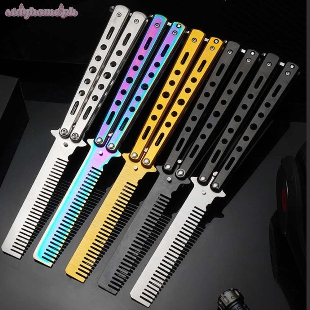 Butterfly Folding Pocket Comb - Portable Metal Travel Hair Comb Not ...