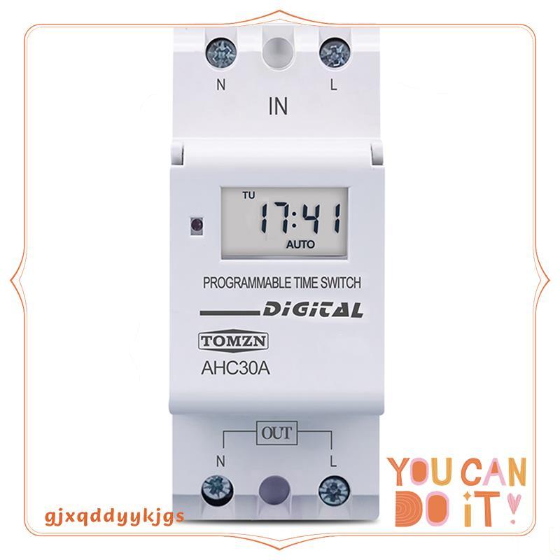 Din Rail 2 Wire Weekly Programmable Digital TIME SWITCH Relay Timer ...