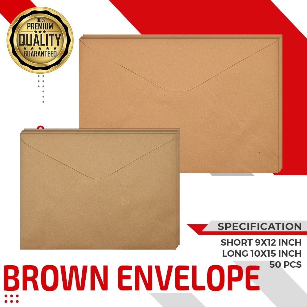 Shop brown envelope long for Sale on Shopee Philippines