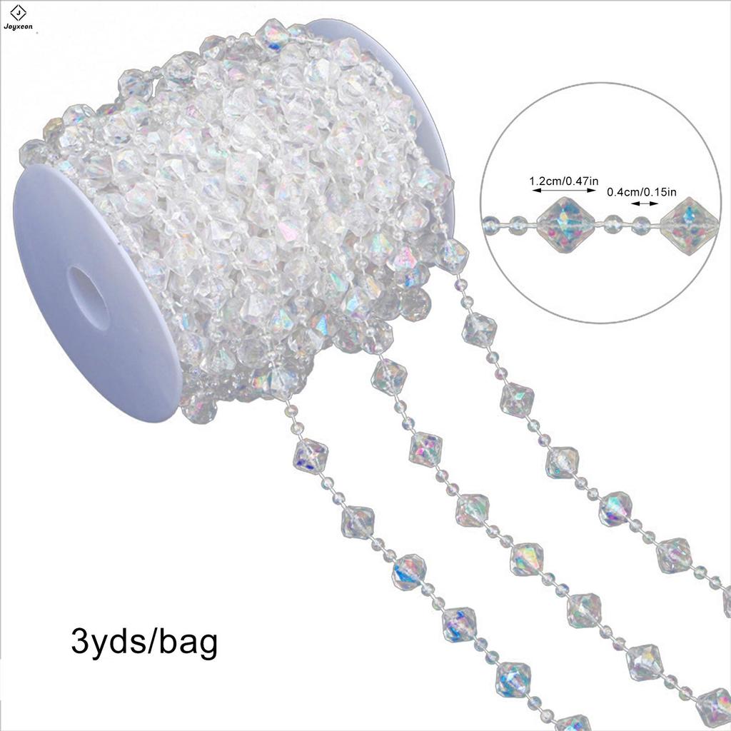 Artificial Pearl Beads Garland Faux Pearl Garland Spool Roll Strand for ...