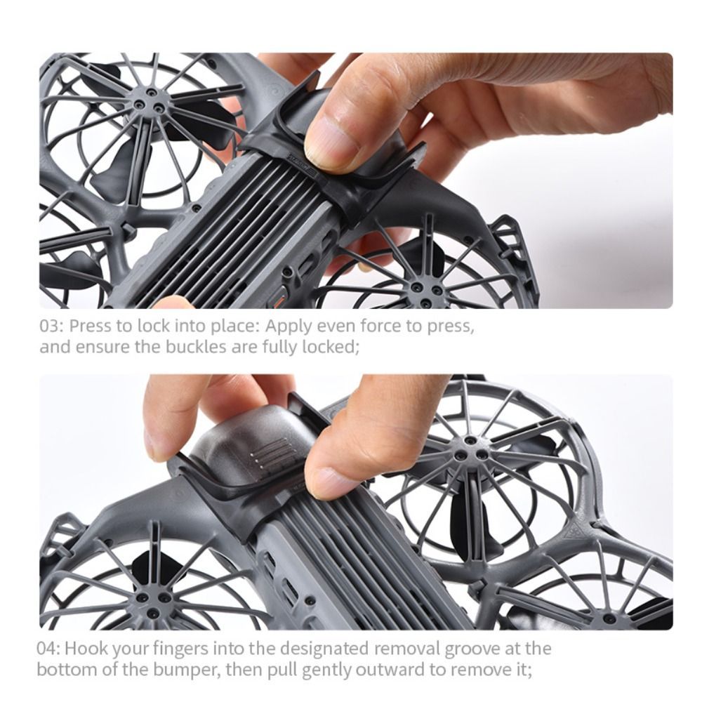 Gimbal Bumper Guard per DJI NEO, Protezione Anticollisione per Accessori DJI Neo Drone con Carrello di Atterraggio (Grigio