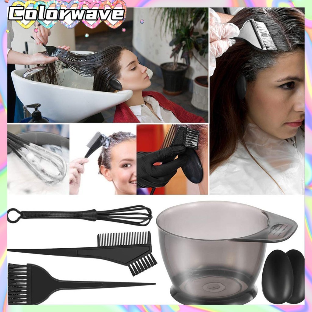 5Pcs Hair Coloring Tool Set Disposable Hair Colouring Brush and Bowl ...