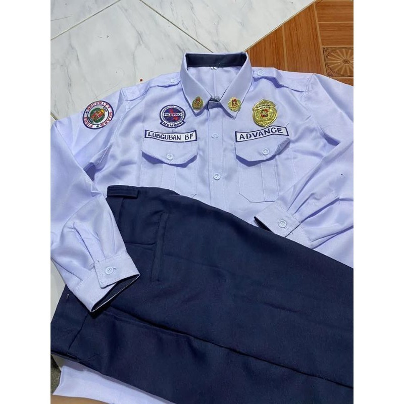 Guard uniform completepatches with b@ge&collarpin tanso | Shopee ...