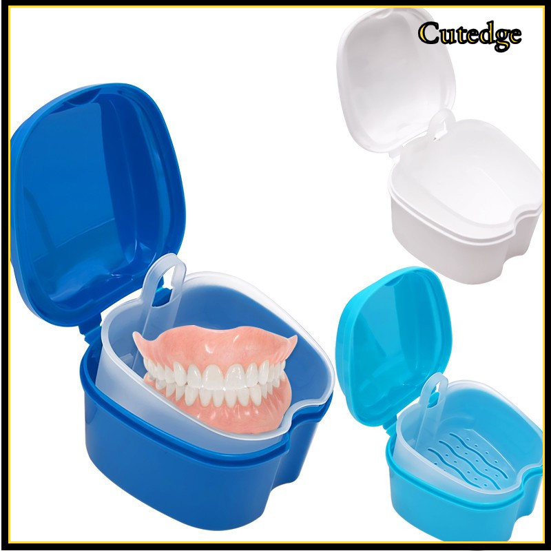 Teeth Storage Box Denture Bath Box Case False Teeth Storage Box Denture ...