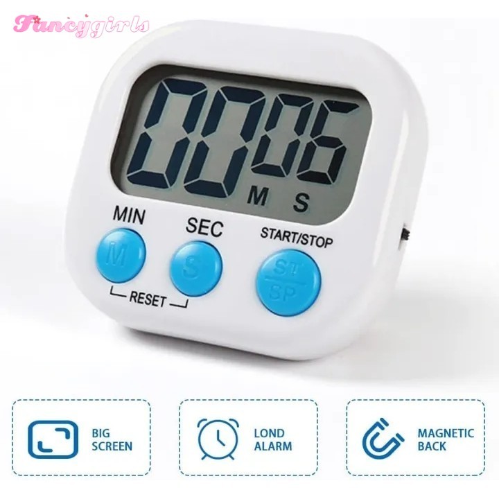 Digital Kitchen Timer Big Digital Multipupose Timer Loud Alarm Magnetic ...