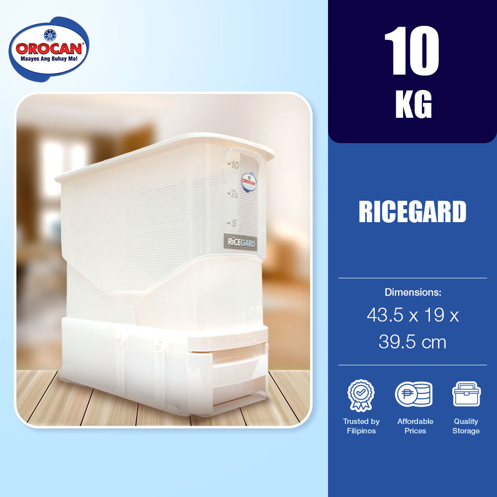 Orocan Ricegard | Rice Storage Container | Rice Dispenser | Shopee ...