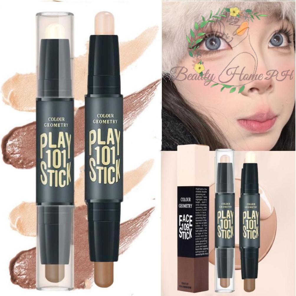 2 in1 Double Head Highlight Concealer Nose Shadow V-Face Contouring ...