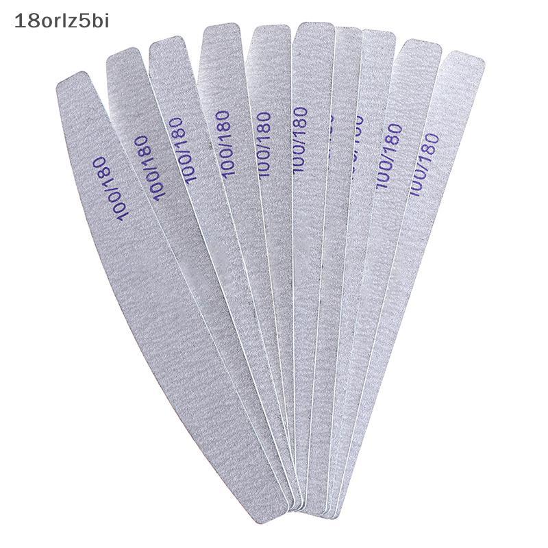 BI 10pcs/Lot Wooden Nail Files Professional Nail Buffer 100/180 Wood ...