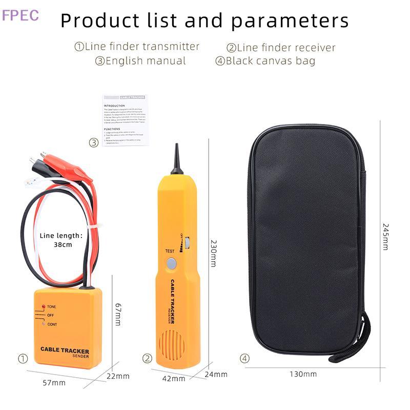 FPEC Cable Finder Tone Generator Probe Tracer Wire Tracker Cable ...