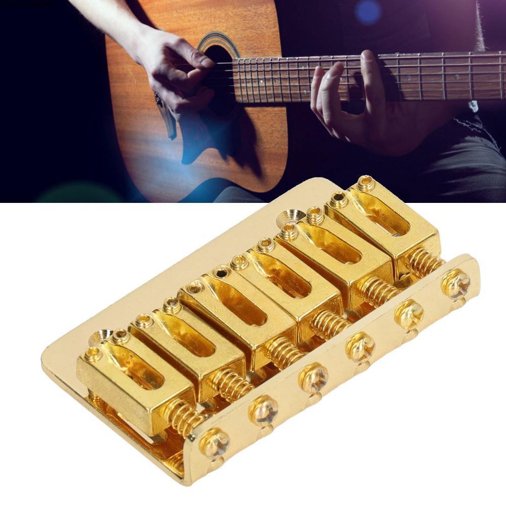CLEIGHTEEN8H Guitar Bridge, Metal Gold/Black/Silver Electric Guitar ...