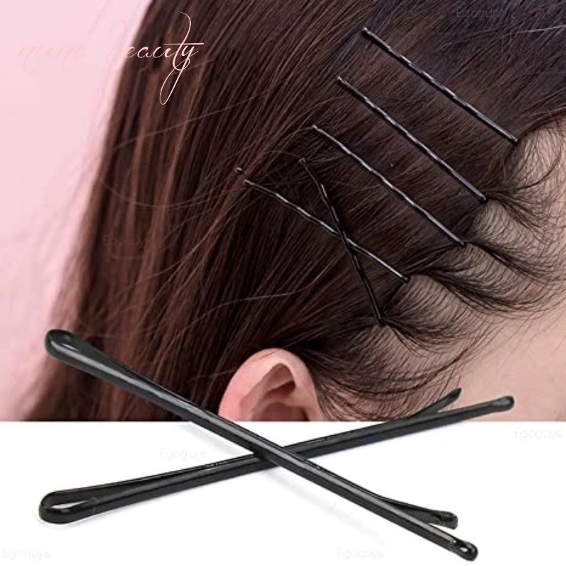 50PCS Popularity Simple Black Bobby Pins Alloy Hair Clips Hairpins ...