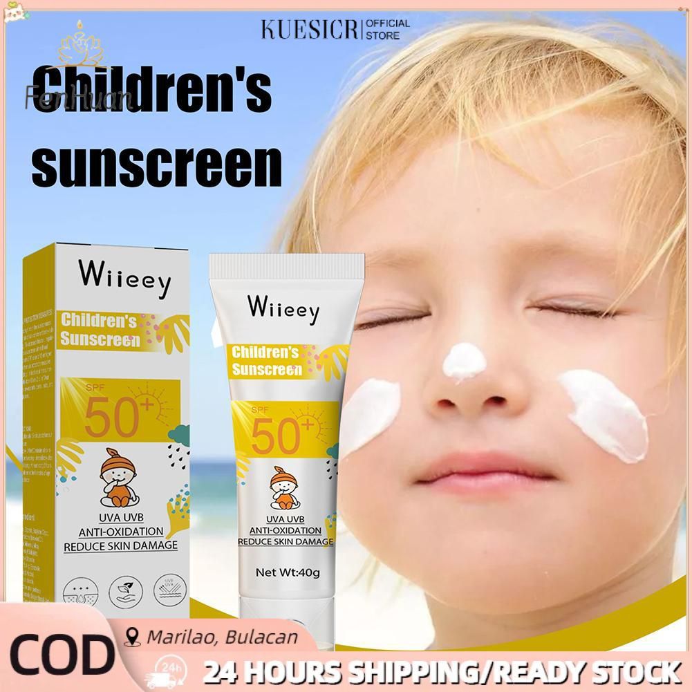 Children sunscreen SPF50 outdoor summer protection from UV rays mild ...