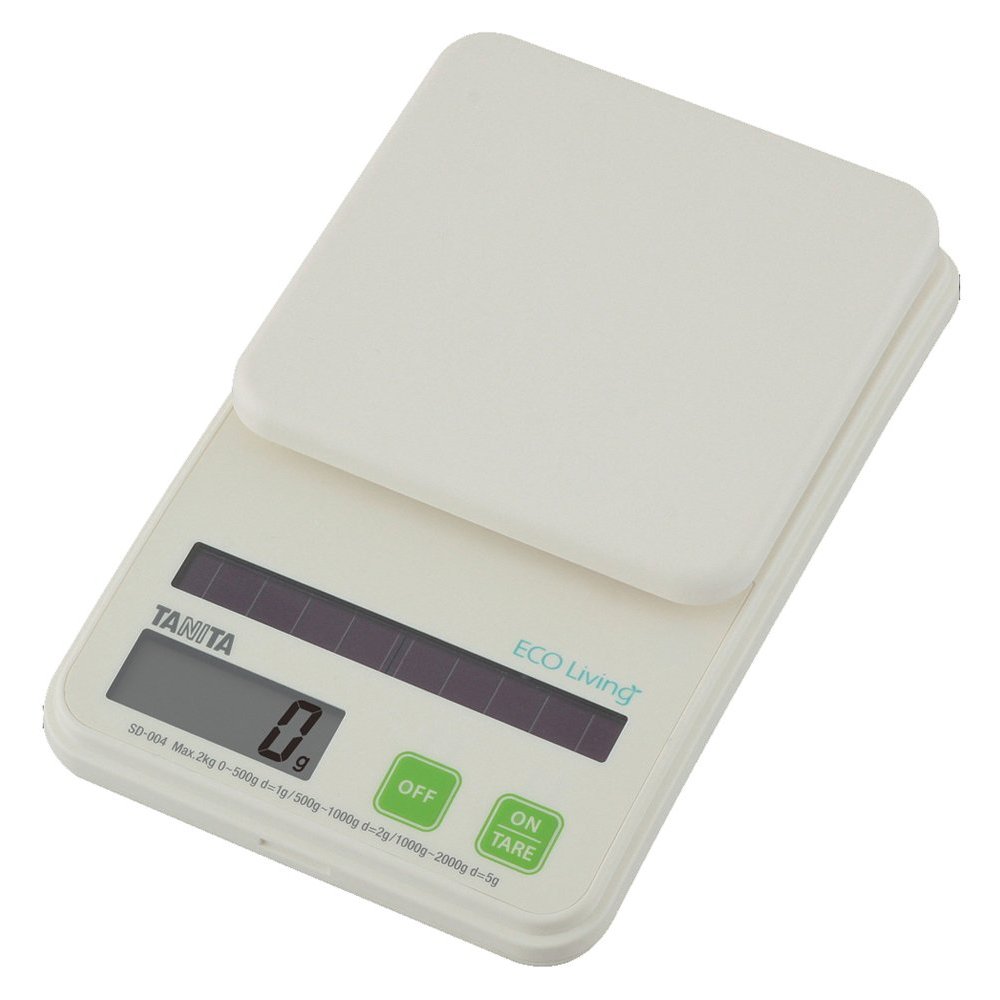 Tanita Cooking Scale Kitchen Scale Solar 2kg 1g Units Green SD-004 GR ...