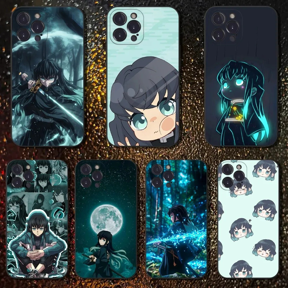 TP-1 Anime M-Muichiro Tokito Phone Case For iPhone 16,15,14,13,12,11  Plus,Pro Max,XS,X,XR,SE,Mini,8,7,Soft Silicone Black Cover | Shopee  Philippines