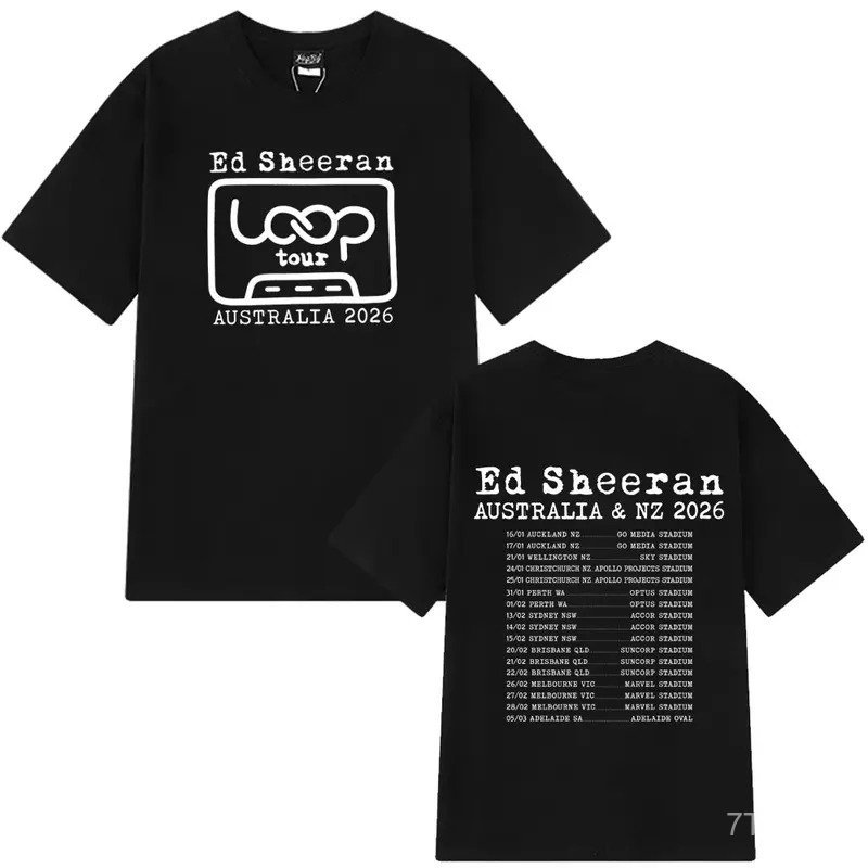 Ed Sheeran Loop Tour Australia And New Zealand 2026 Tour T Shirts Men ...