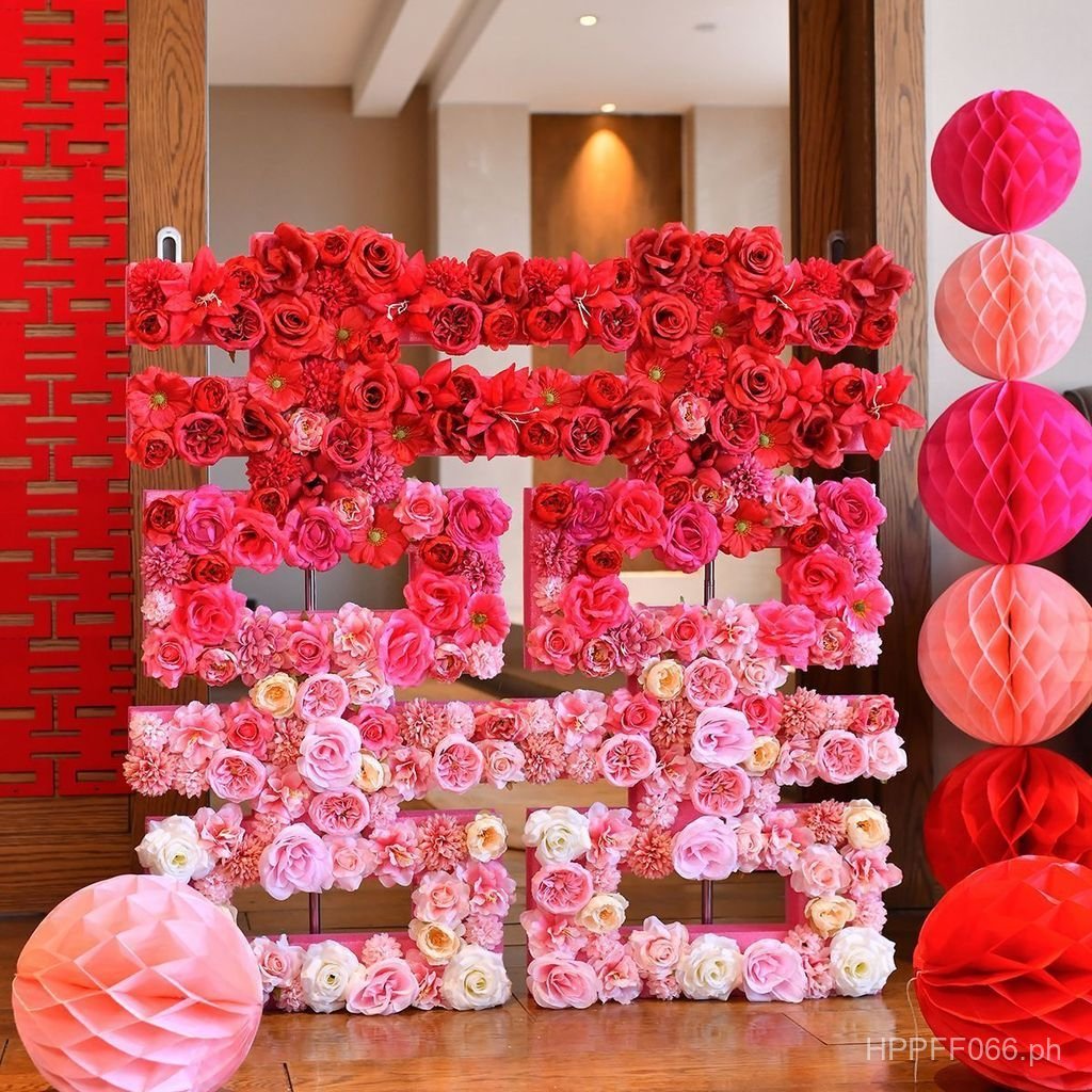 Complete Set of Joyful Atmosphere Photo Props Flowers Wedding 3D ...