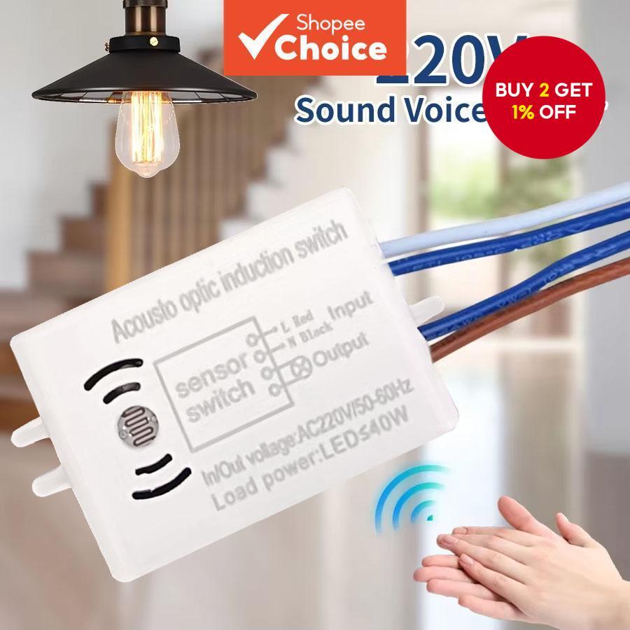 Light Sensor Switch Detector Sound Voice Sensor Intelligent Auto on Off ...
