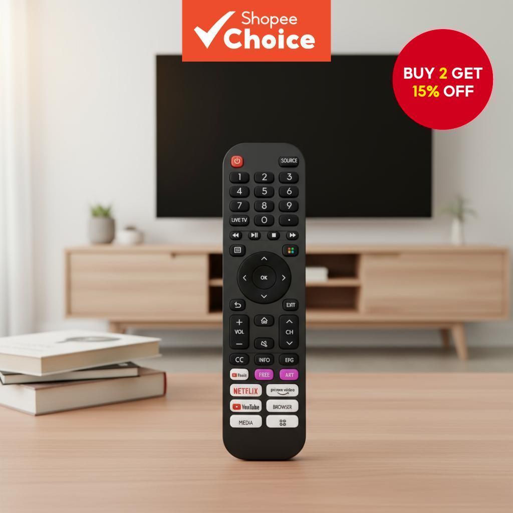 Remote Control for Devant, Hisense LCD/LED TVs, Original Universal with ...