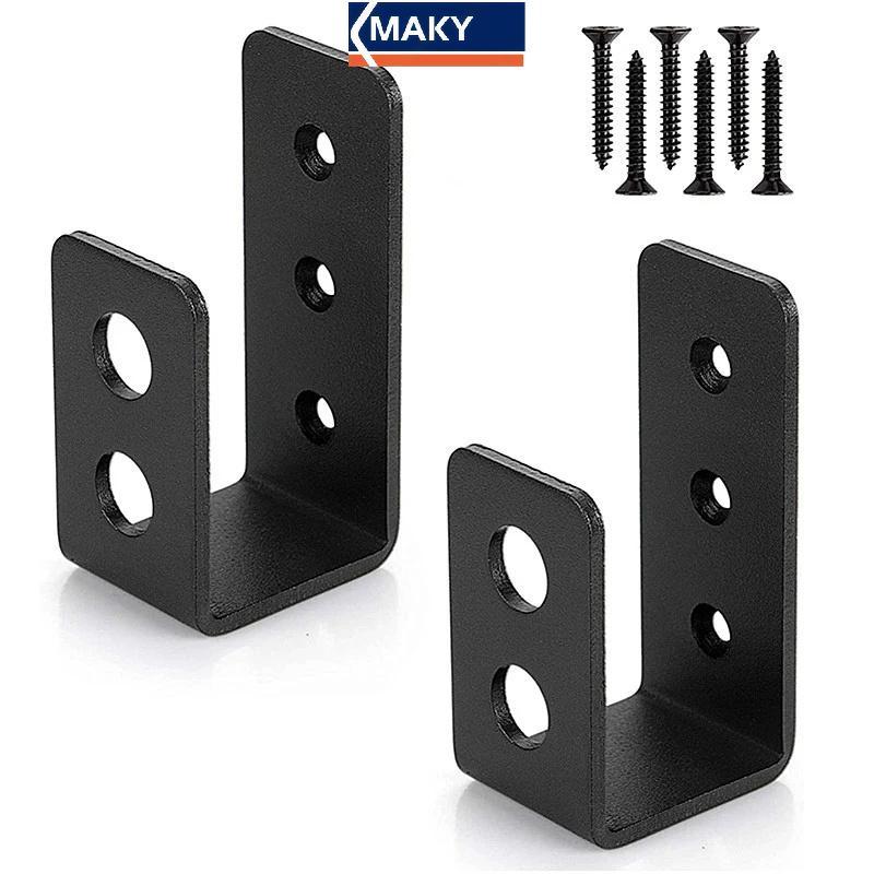 MAKY 2x4 Door Barricade Braets Security Bar U Braet Heavy Duty Devices ...