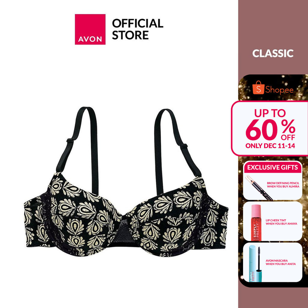 Avon Classic | Samantha Printed Bra | Women's | Shopee Philippines