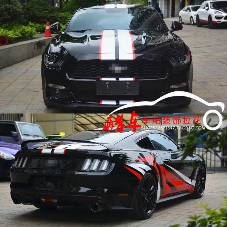 Car stickers FOR Ford Mustang GT500 modified body fashion creative ...