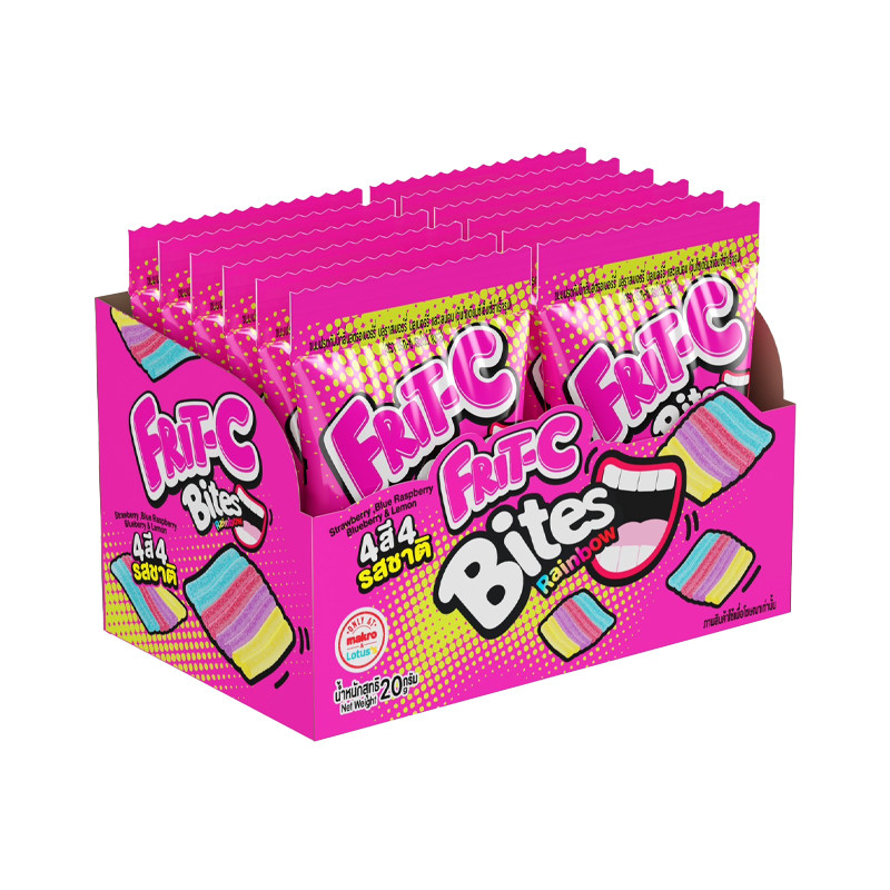Fritz Gummy Rainbow 20 g. 12 Pieces (FRIT-C Bite 20 g 12 pcs) | Shopee ...
