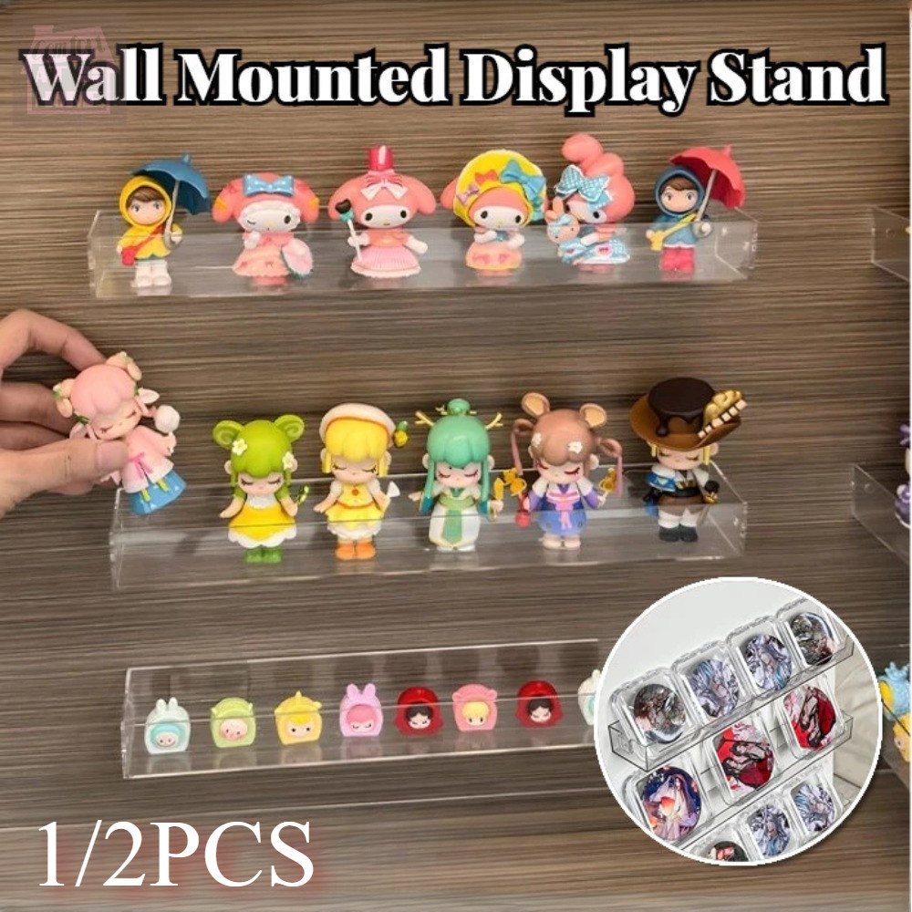 1/2pcs Clear Acrylic Wall Mounted Blind Box Display Rack Popmart ...