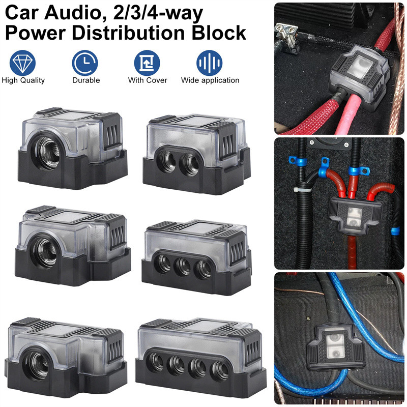 [SNOWPH] 2PCS Automotive Distribution Block Connecting Block Audio ...