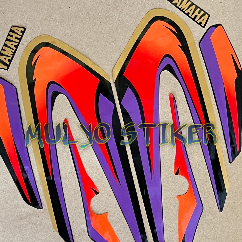 MERAH STRIPING STICKER Yamaha RX Special RX S RXS 1995 1996 Orange Red ...