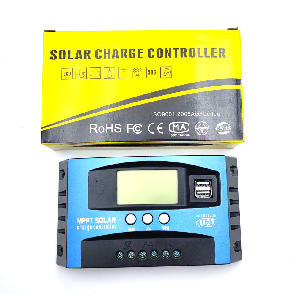 Solar Charge Controller MPPT 30A 40A 50A 60A 80A 100A LCD Display 12V ...