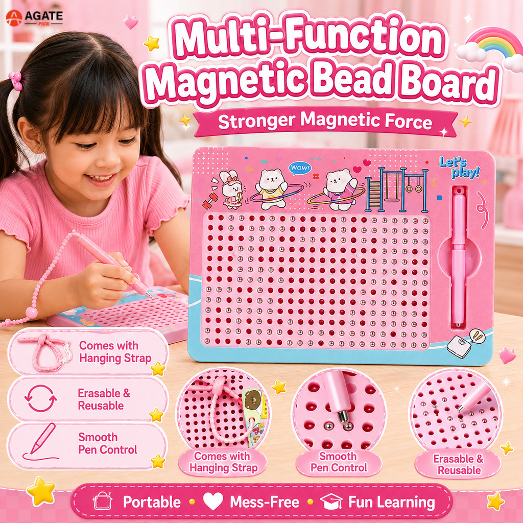 Magnetic Drawing Board Cute Cartoon Kid DIY Steel Ball Drawing Board ...