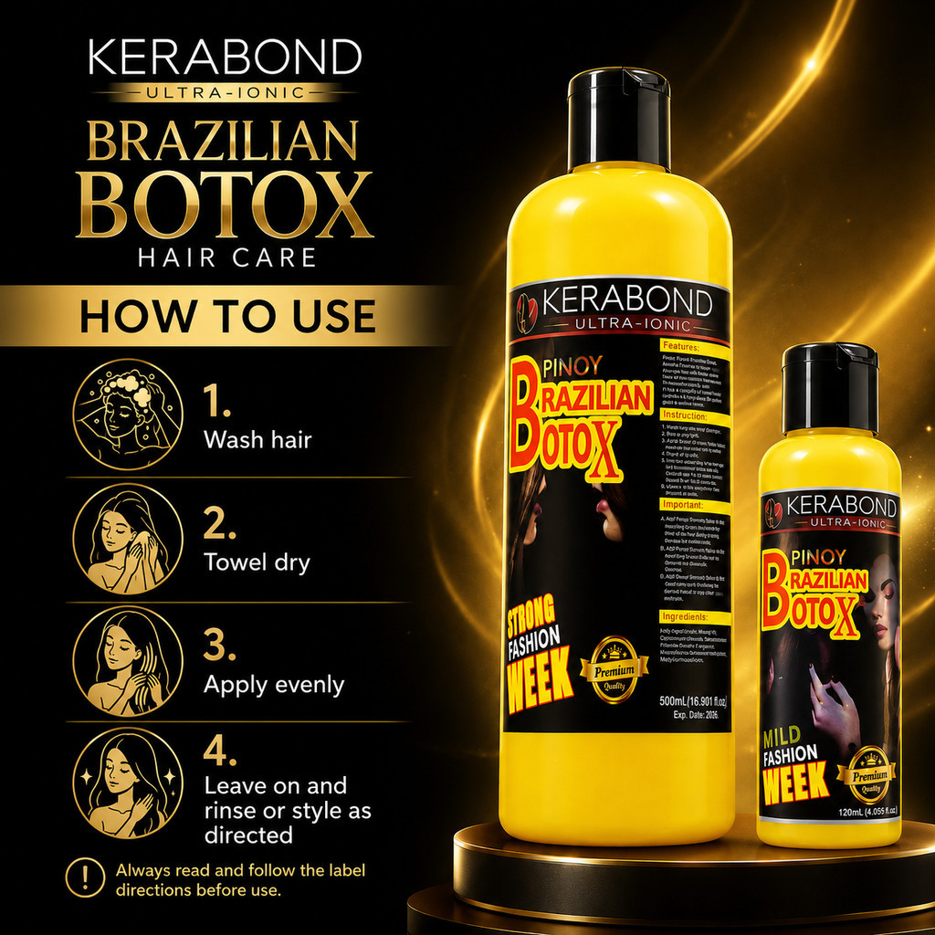スタイリング剤 KERABOND Pinoy Brazilian Botox 500ml x4