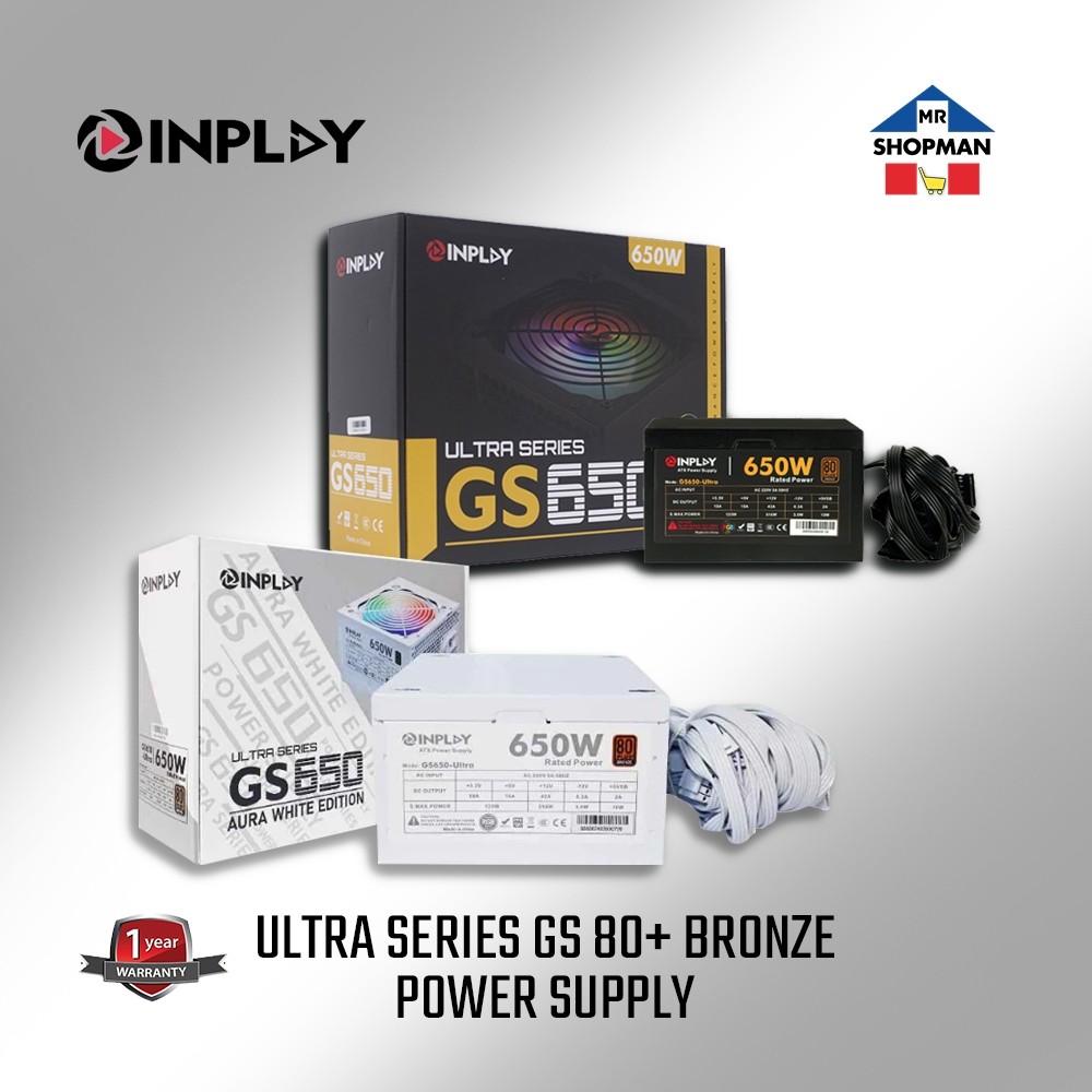 Inplay Ultra RGB 450w 550w 650w 750w 850w 80+Bronze GS450 GS550 GS650 ...