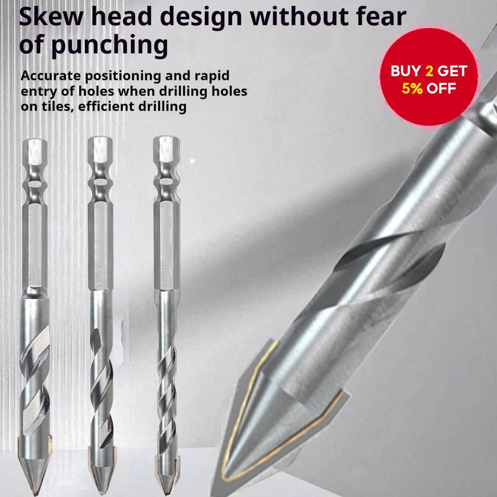 High Strength Carbide Drill Bit Set 5pcs 6-12mm Multi-purpose Twist ...
