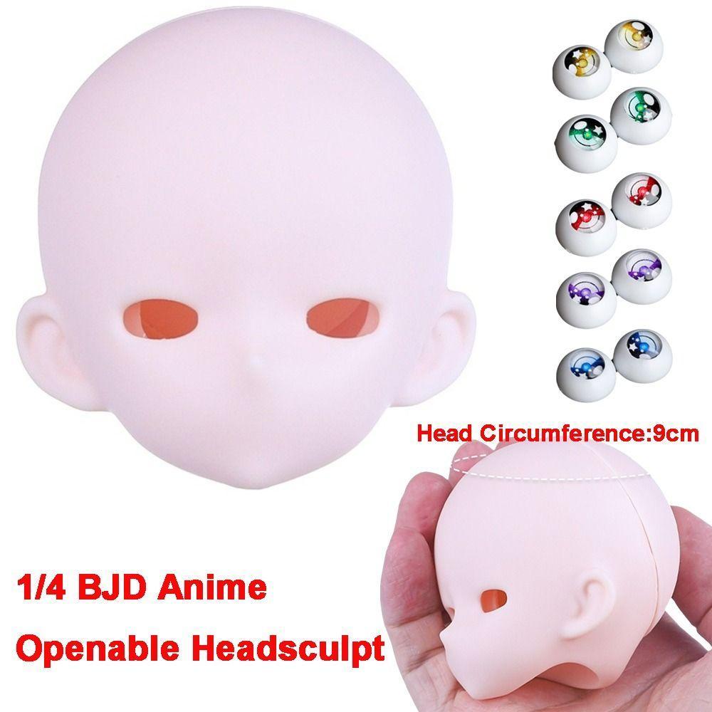 SIMPLESHOP Bjd Baby Head, PVC 1/4 BJD Anime Headsculpt, Bjd Accessories ...