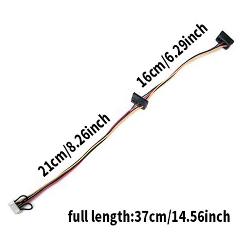 [fast&cod] 6Pin To 2-Port HDD SATA Power Soet Cable Conector For Acer ...