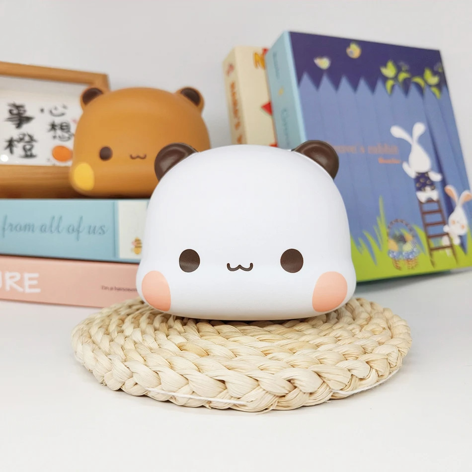 Set De 2 Muñecos Anti-estrés Bubu Dudu – Squeeze Toys De Panda Con Llavero, Suaves Y Elásticos Para Aliviar El Estrés En Niños Y Adultos