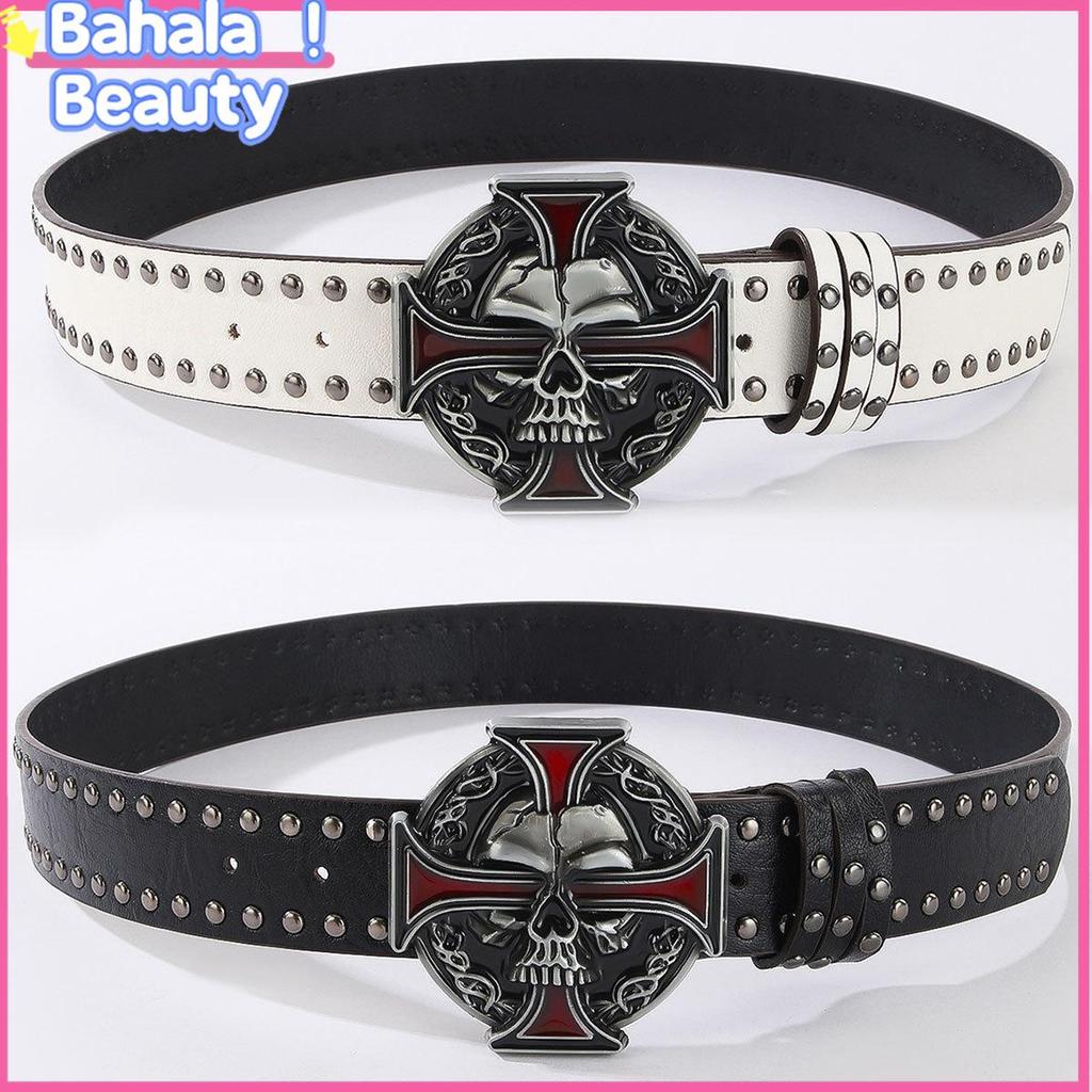 1pc Heavy Duty Skull Ghost Head Belt Buckle – Designer Leather Belt for ...
