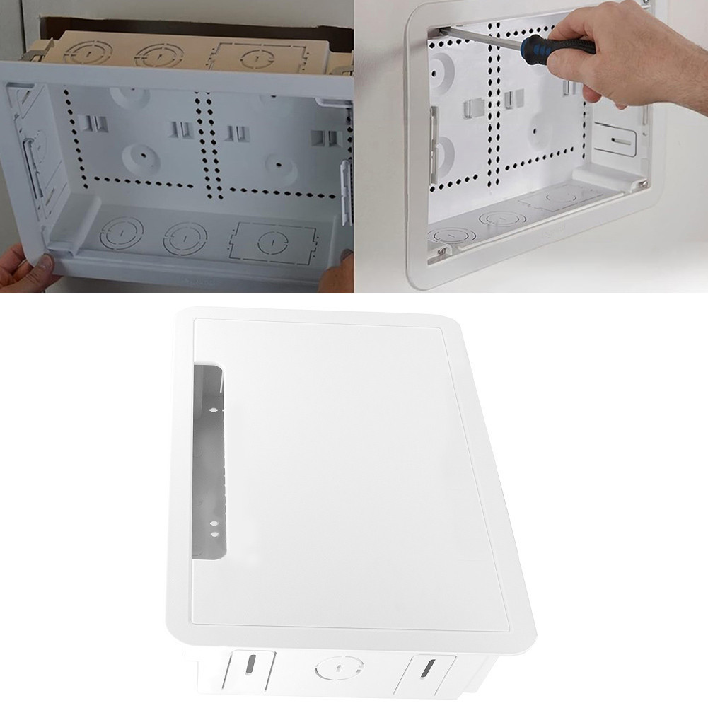 【ONCE+】9 in Wall TV Media Box Recessed TV Outlet & Network Enclosure ...
