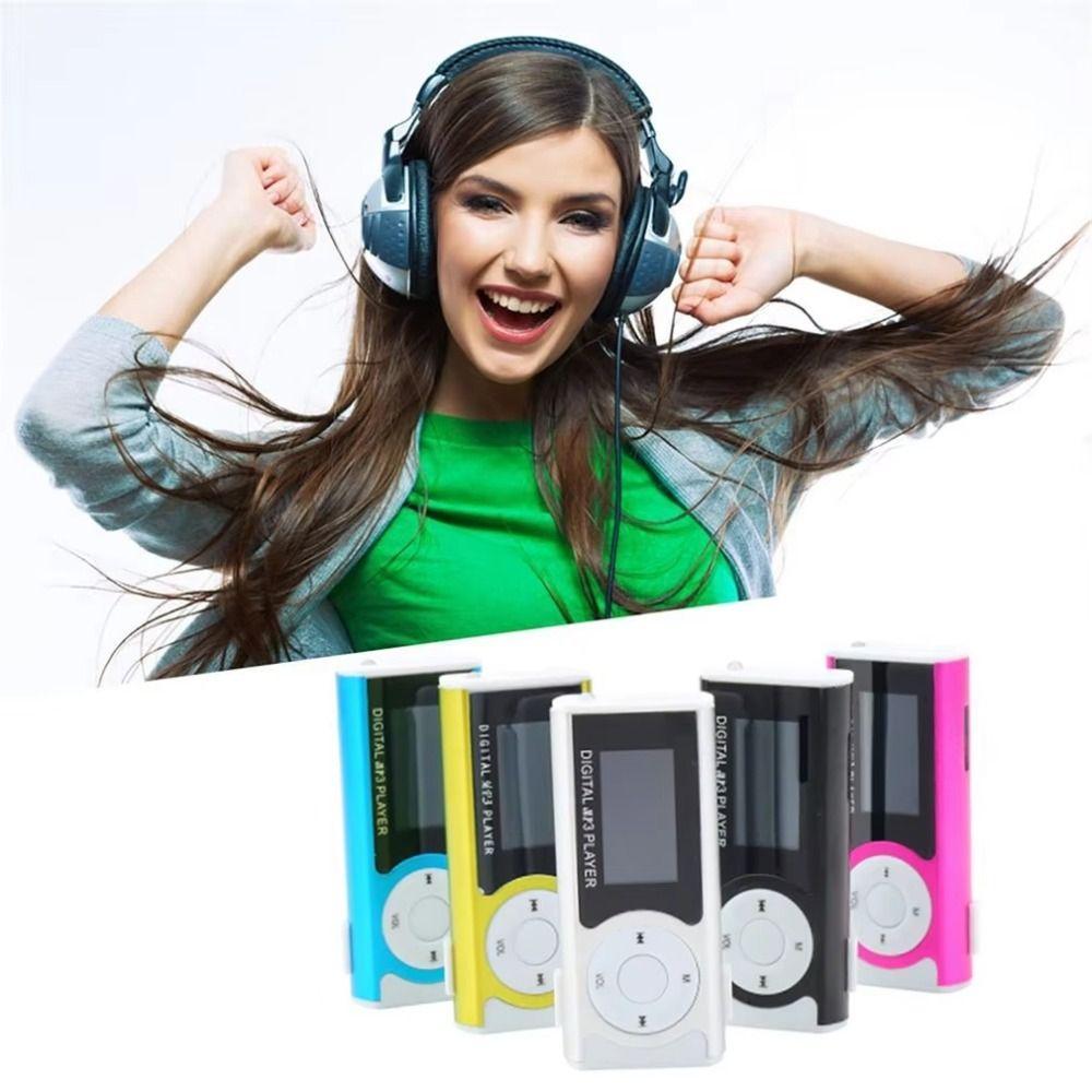 SPARKLEFLOW Portable Mini MP3 Player, Lossless Sound with LCD Screen ...