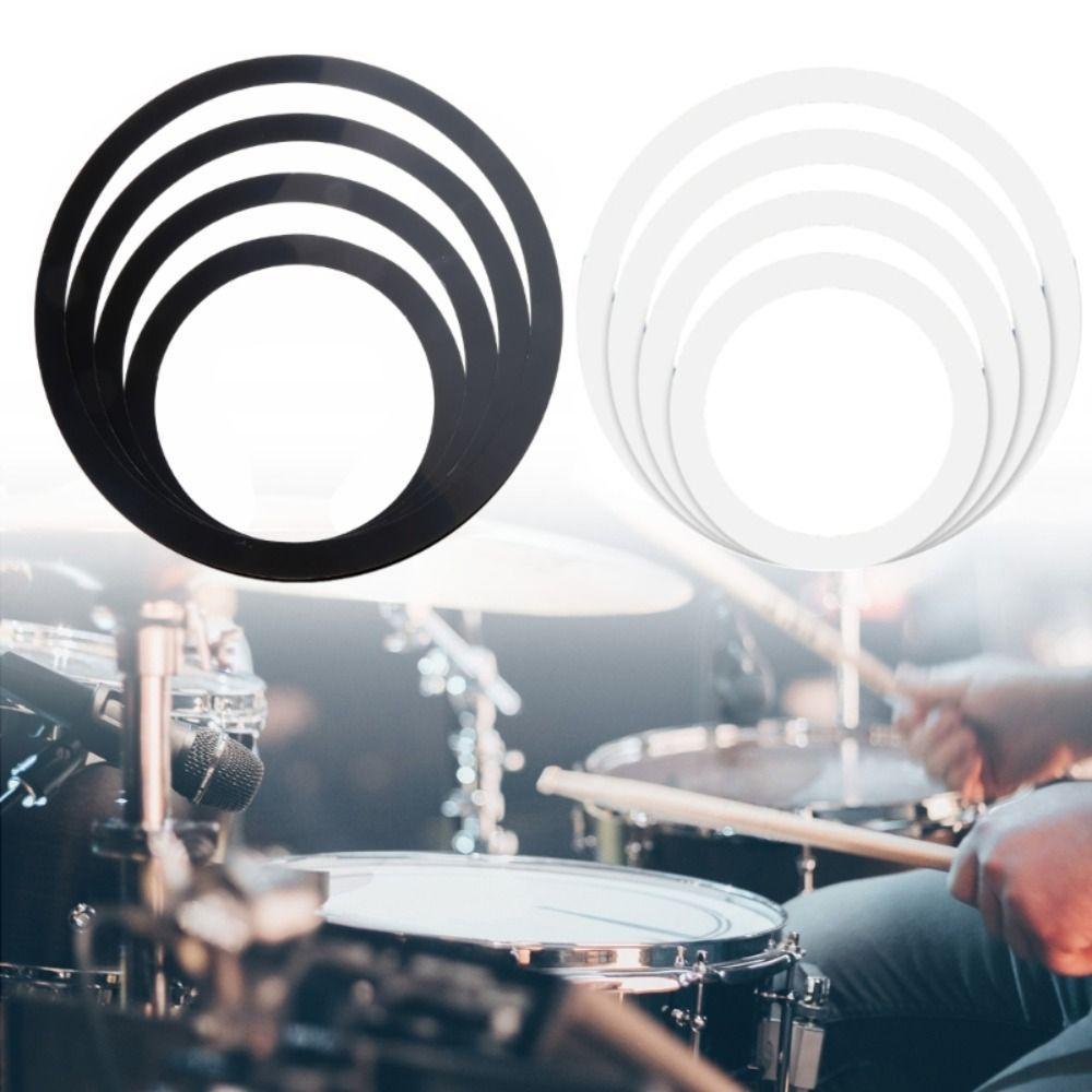 DESMOND Drum Mute Rings, Round Shape 10/12/14/16 inch Drum Practice Pad ...