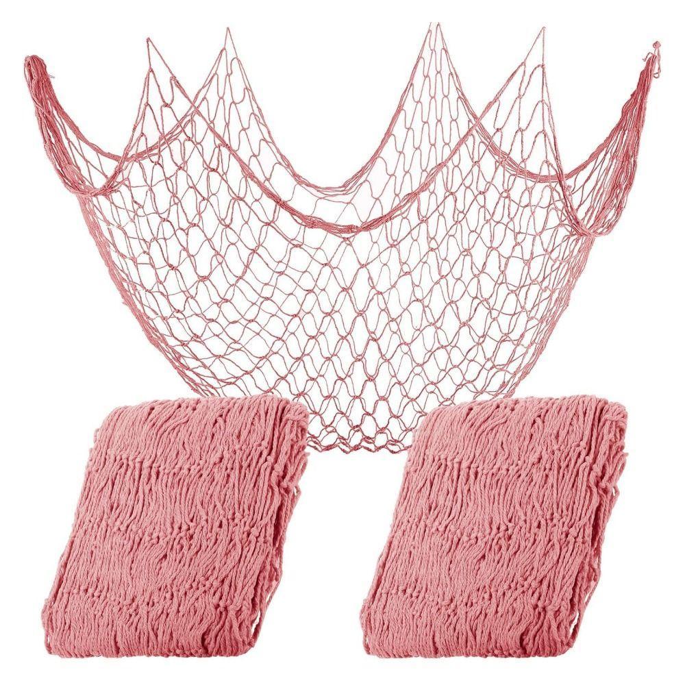 SPARKLEFLOW Sea Themed Fishnet Decor, Decorative Cotton Rope Wall ...