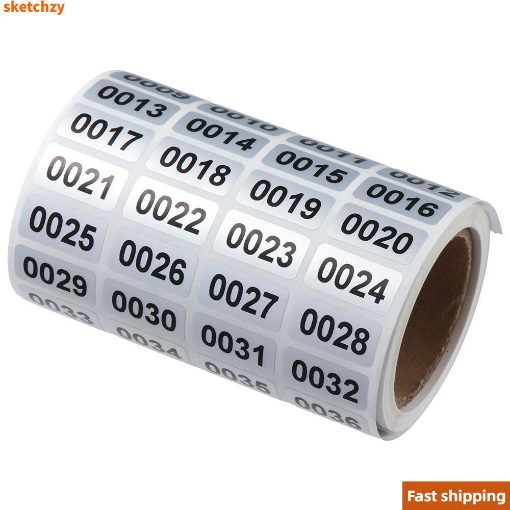 【Fast Shipping】SKETCHZY Inventory Stickers, Self-Adhesive Black Number ...