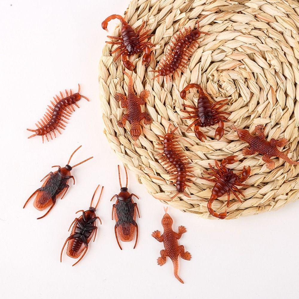 THISEPH 20Pcs Simulation Cockroach, PVC Rubber Scorpion Fake Cockroach ...