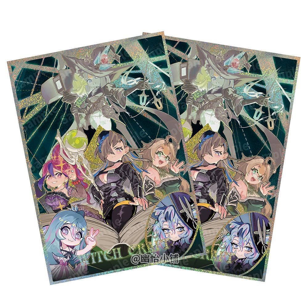 witchcrafter card sleeves Eschaton Double matte Eschaton artwork sleeves Witchcrafter Unveiling Sleeves 70CT -